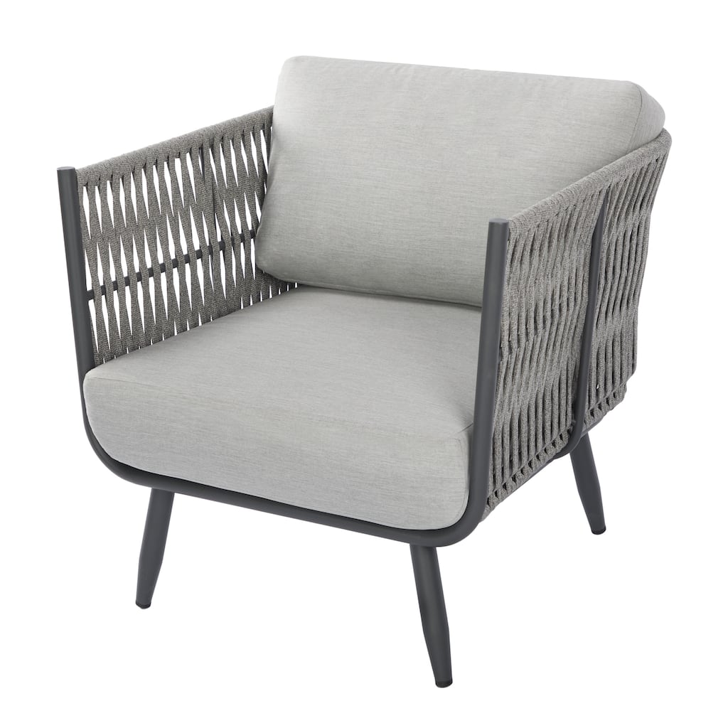 Milano Outdoor Aluminum Lounge Chair with Sunbrella® Cushions