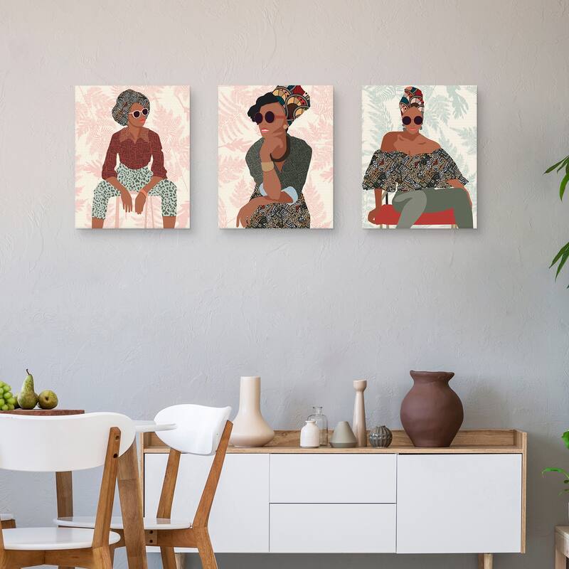Pattern Panache I-III Canvas Art Prints