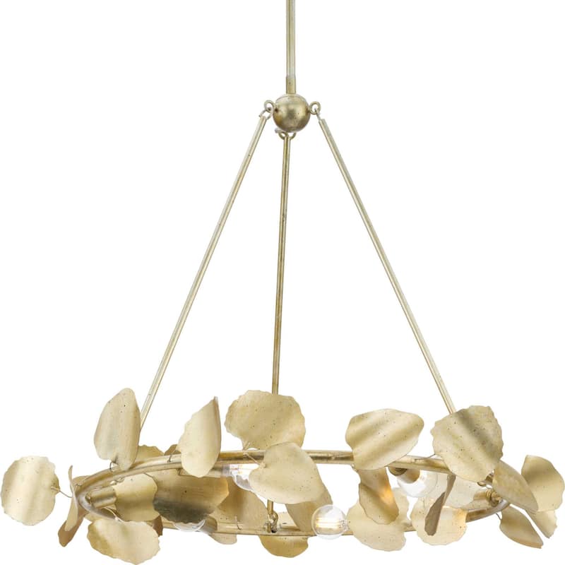 Progress Lighting P400359 Laurel 6 Light 28" Wide Ring Chandelier - Gilded Silver