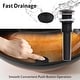 preview thumbnail 55 of 77, Eclife Artistic Vessel Sinks for Bathroom Vanity Tempered Glass Ceramic Basin