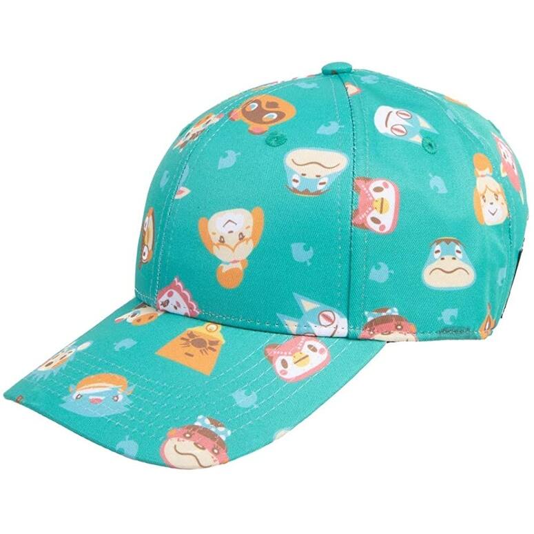 Animal Crossing All-Over Print Tom Nook Isabelle Celeste Adjustable Slide Hat