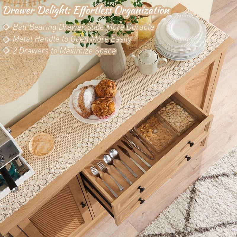 58'' Buffet Cabinet - 15.86"D x 42"W x 34"H