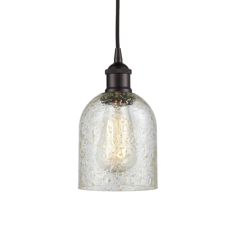 Innovations Lighting 616-1P-10-5 Caledonia Pendant Caledonia 5" Wide - Oil Rubbed Bronze / Mica