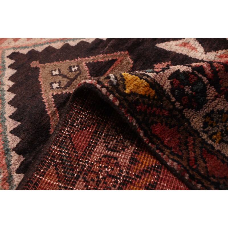 ECARPETGALLERY Hand-knotted Konya Anatolian Dark Red Wool Rug - 3'8 x 10'5