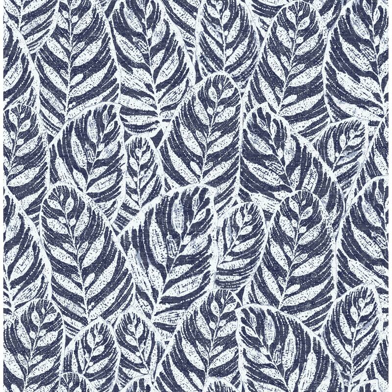 Scott Living Del Indigo Indigo Botanical Wallpaper
