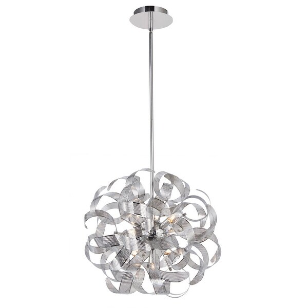 Artcraft Lighting Ac621 Bel Air 12 Light 24 Wide Abstract Artcraft Lighting Ac621 Bel Air 12 Light 24 Wide Abstract Chandelier Chrome