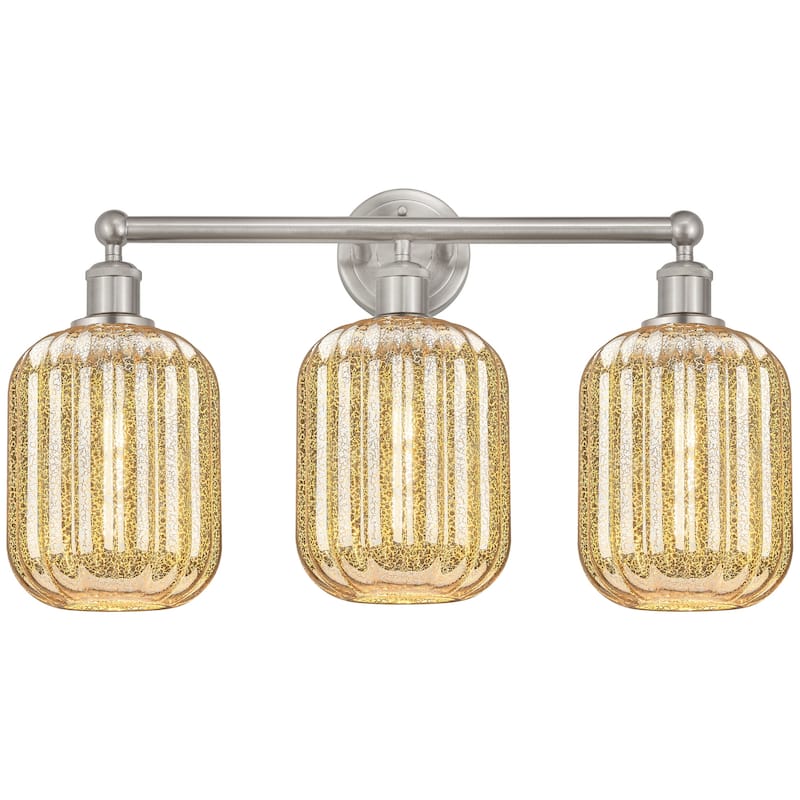 Innovations Lighting 616-3W-14-25 Preston Vanity Preston 3 Light 25" - Brushed Satin Nickel / Mercury