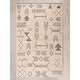 preview thumbnail 1 of 2, Lunar Patterned Wool Rug - 5 X 8 5 X 8