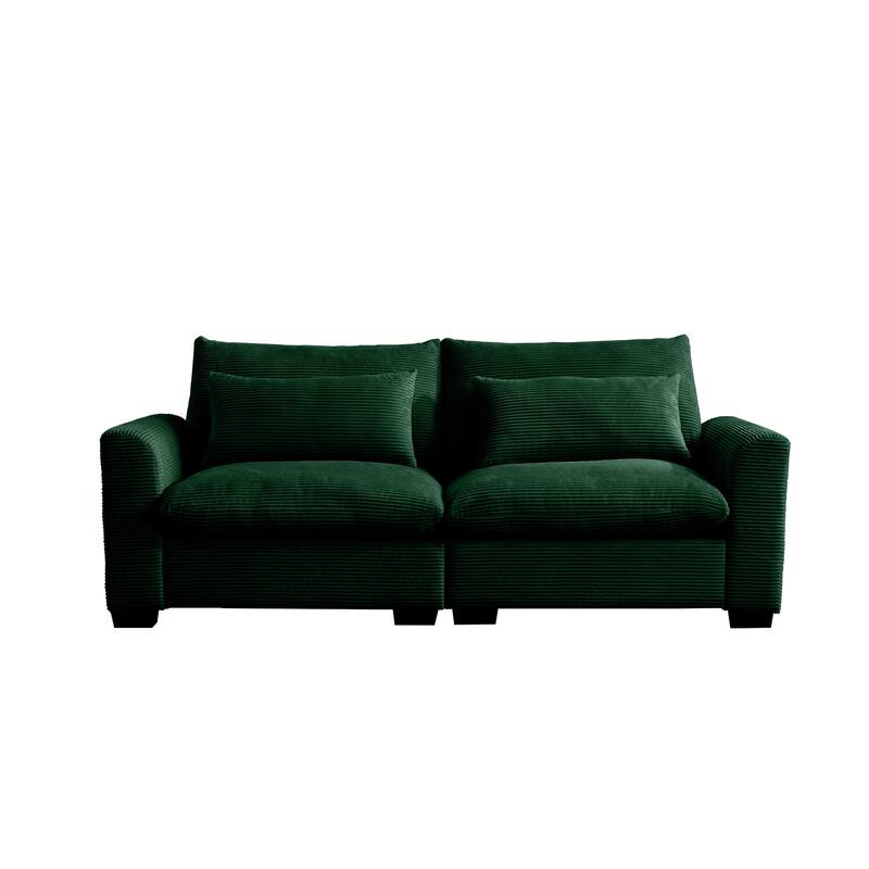 GDFStudio - Windsor Corduroy 2 Seater Sofa with Armrests