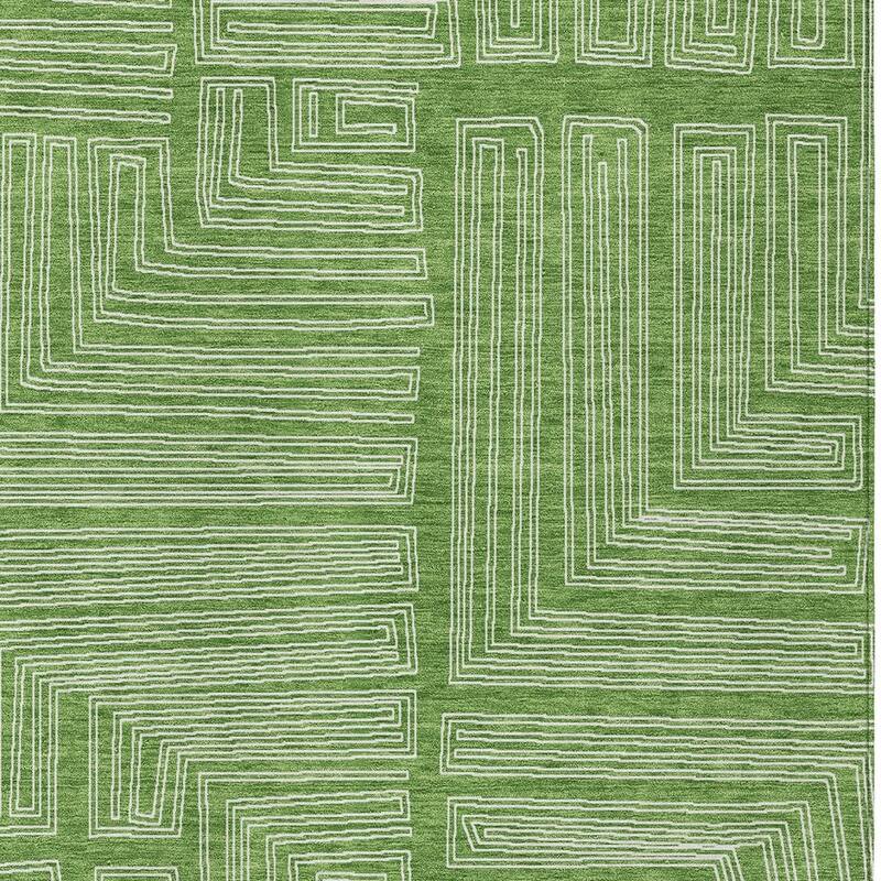 HomeRoots Geometric Transitional Rectangle Outdoor Rug