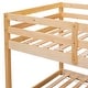 preview thumbnail 27 of 34, Modern Twin over Twin Floor Bunk Bed,Spacious And Comfortable,Easy Assembly for Bedroom