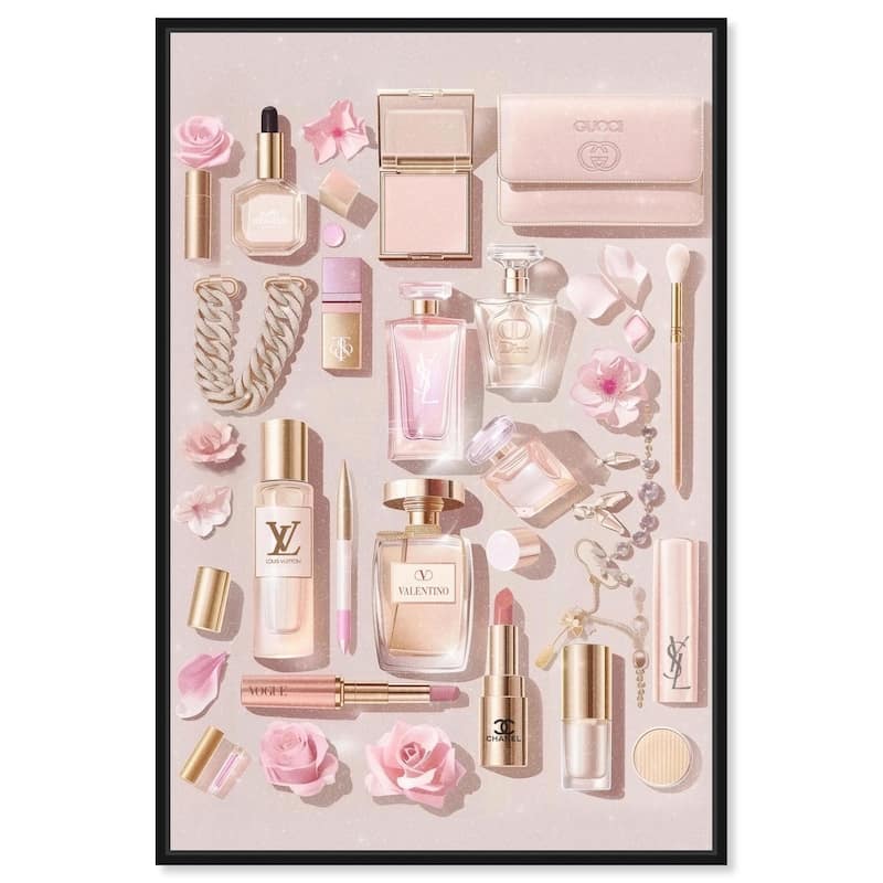 Light Make Up Accessories Canvas by Art Remedy - 20" x 30" - Black