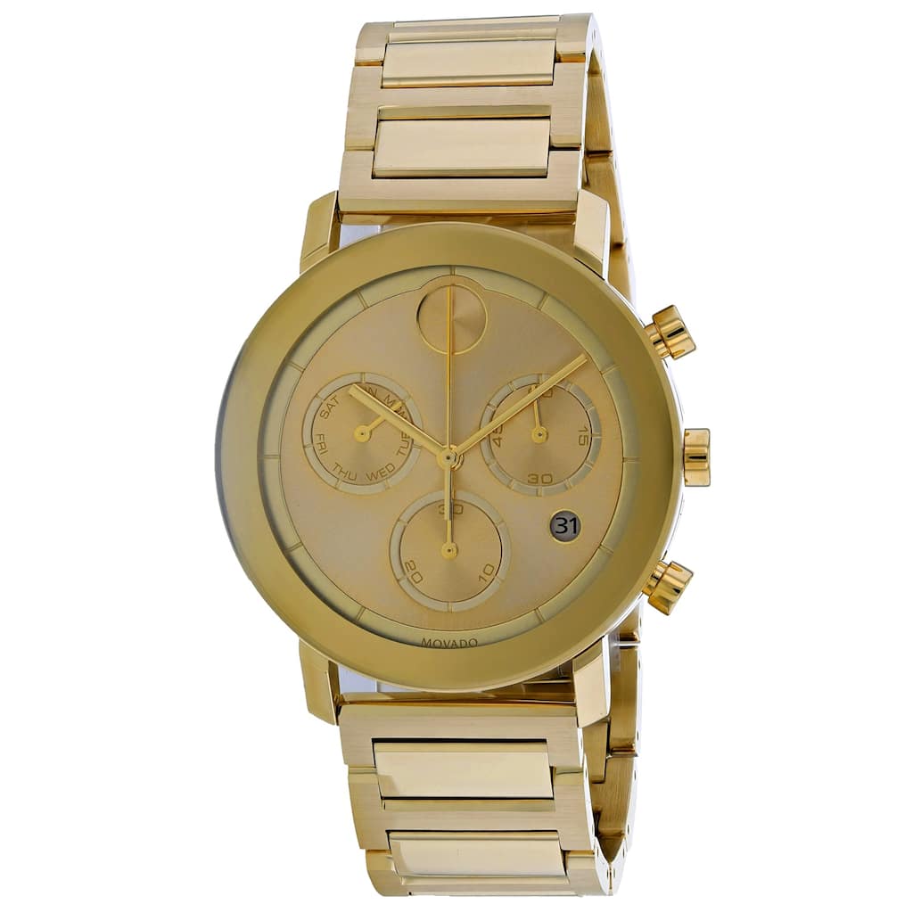 Movado Men's Bold Gold Dial Watch - 3600682 - One Size