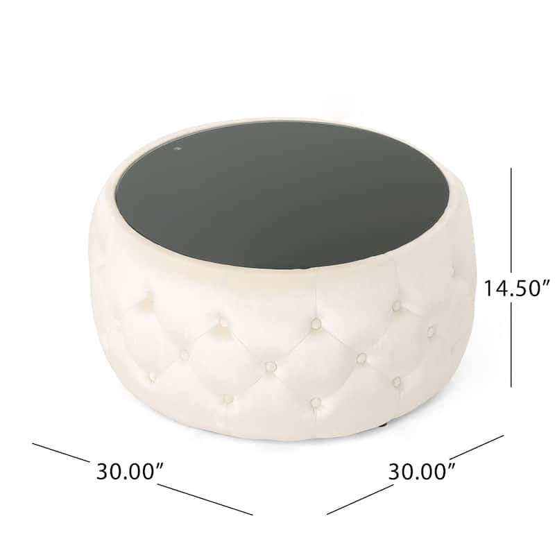 Tufted Upholstery Ottoman Bench