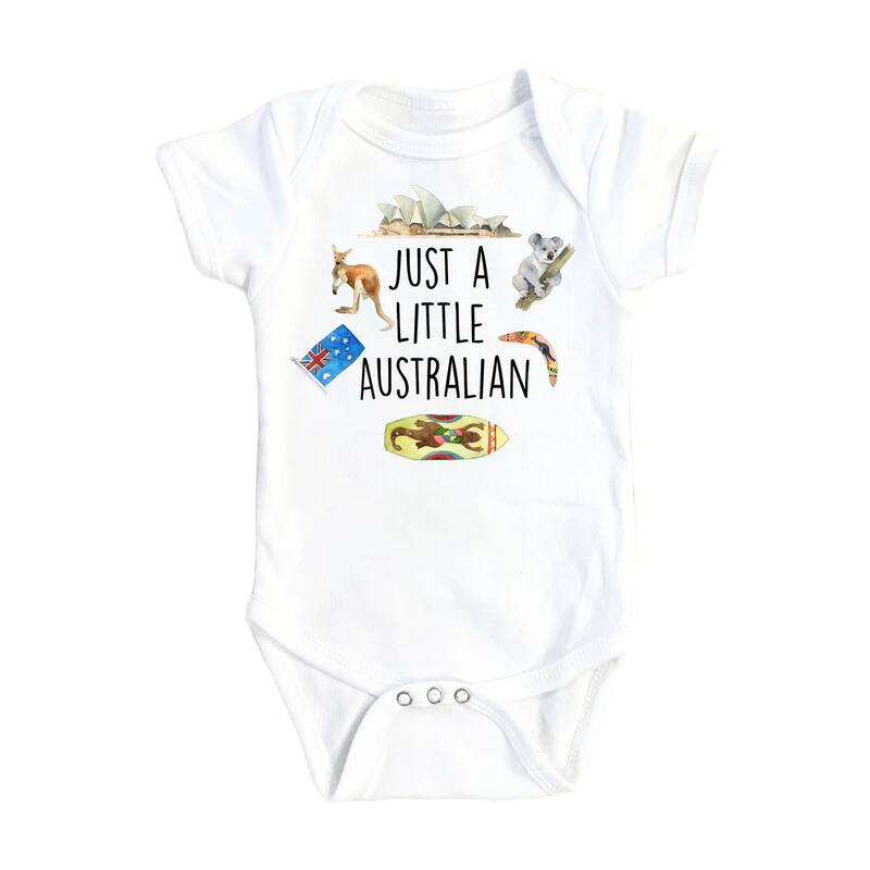 Australian Little - Baby Boy Girl Clothes Infant Bodysuit Funny Cute Newborn - Natural - Newborn