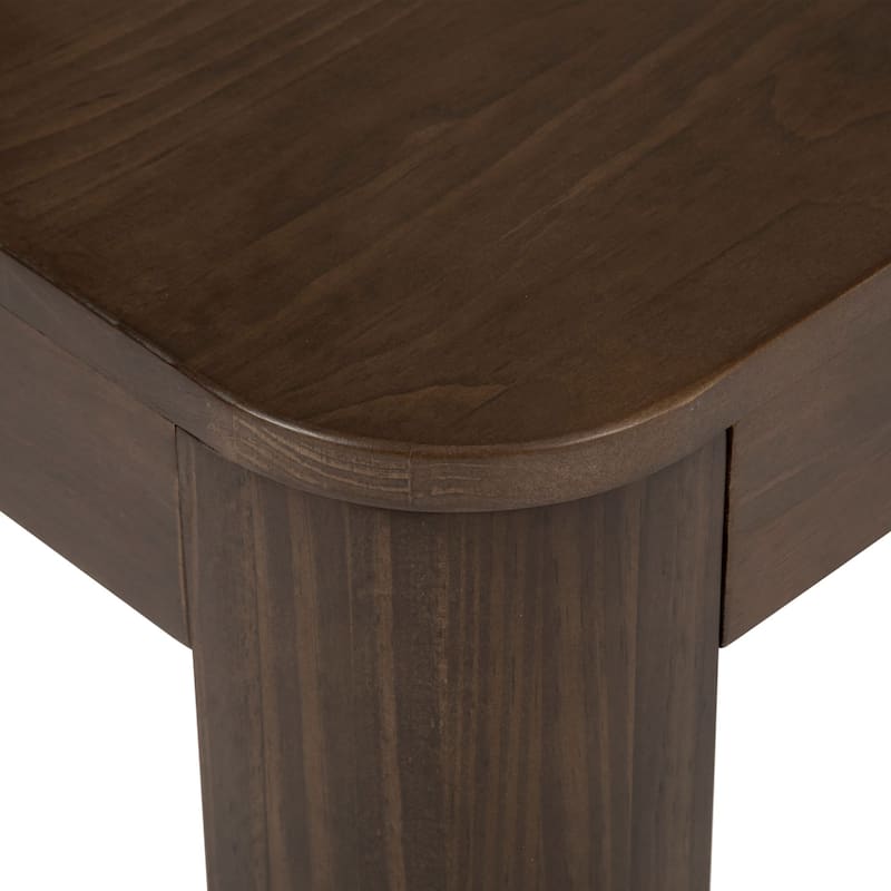 Plank and Beam Contour Rectangular Side Table - 25"