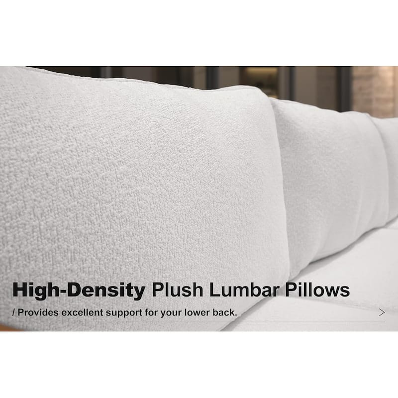 PURPLE LEAF GLFSF White sofa Outdoor Couch for Yard Porch Deck Patio Conversation Sets