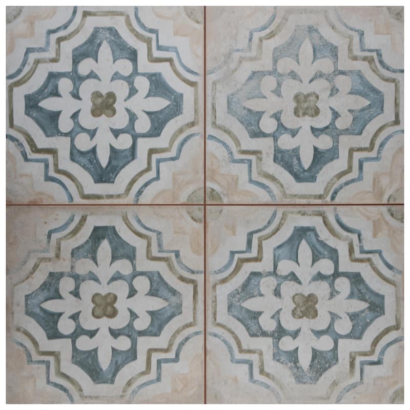 Merola Tile Kings Porto Fatima 17-5/8" x 17-5/8" Ceramic Floor and Wall Tile