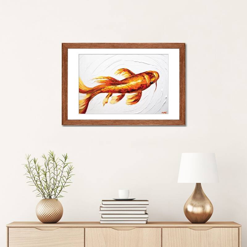 iCanvas "Orange Koi Fish" by Osnat Tzadok