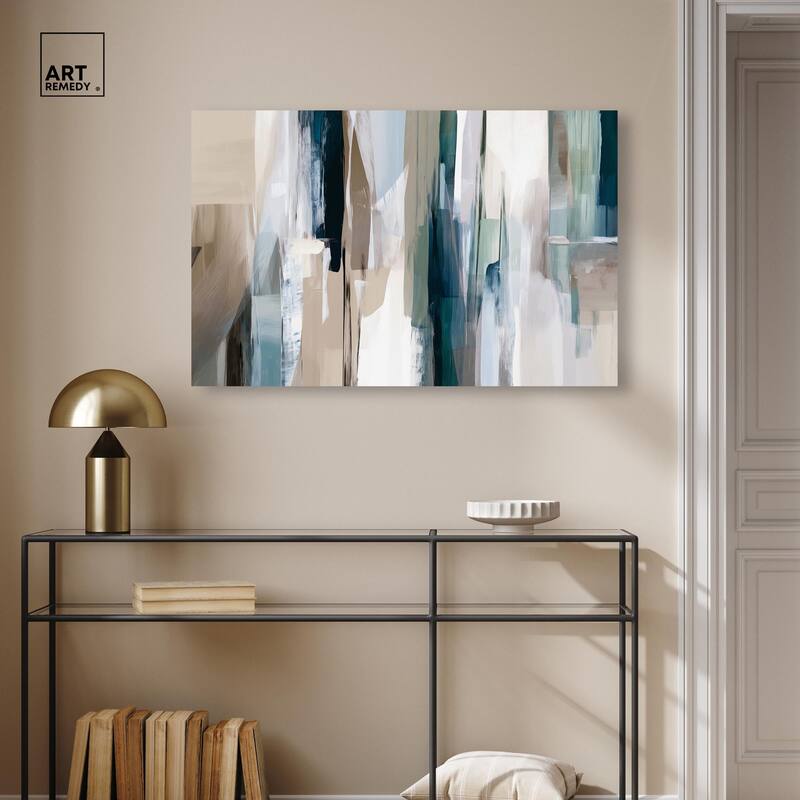 Color Columns Canvas by Art Remedy, Gallery Wrapped