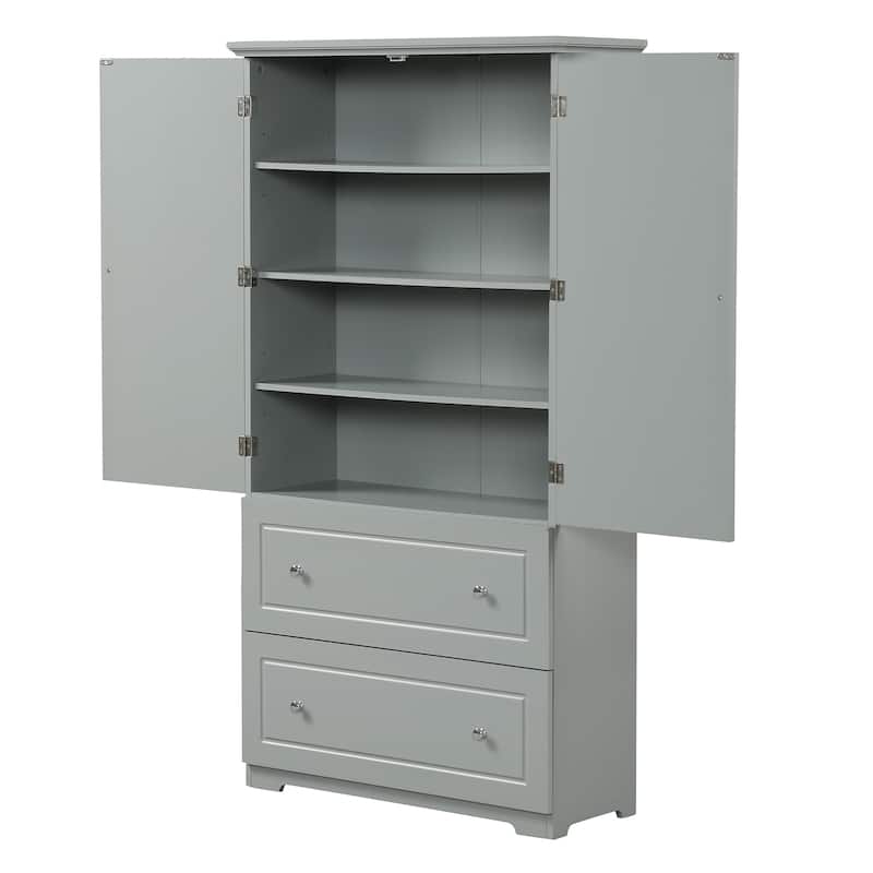 Wide Bathroom Storage Cabinet