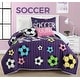 preview thumbnail 1 of 22, Lush Decor Girls Soccer Kick Quilt Set Twin - Purple