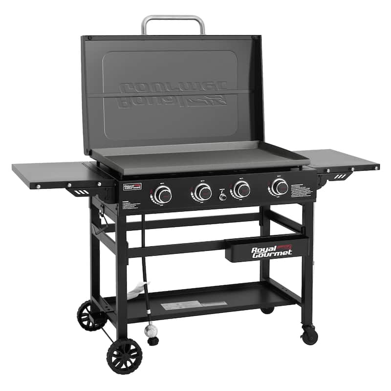 Royal Gourmet 35-Inch 4-Burner Gas Griddle with Hard Cover