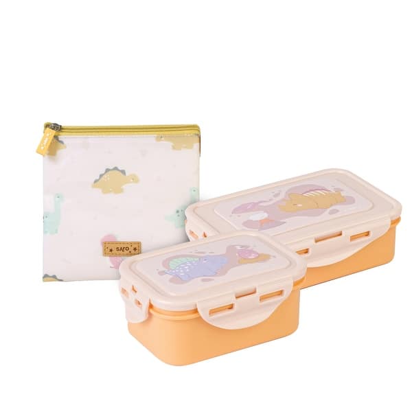 slide 2 of 5, Saro All-in-One Lunch Box Bundle - Wild Dinos Wild Dinos