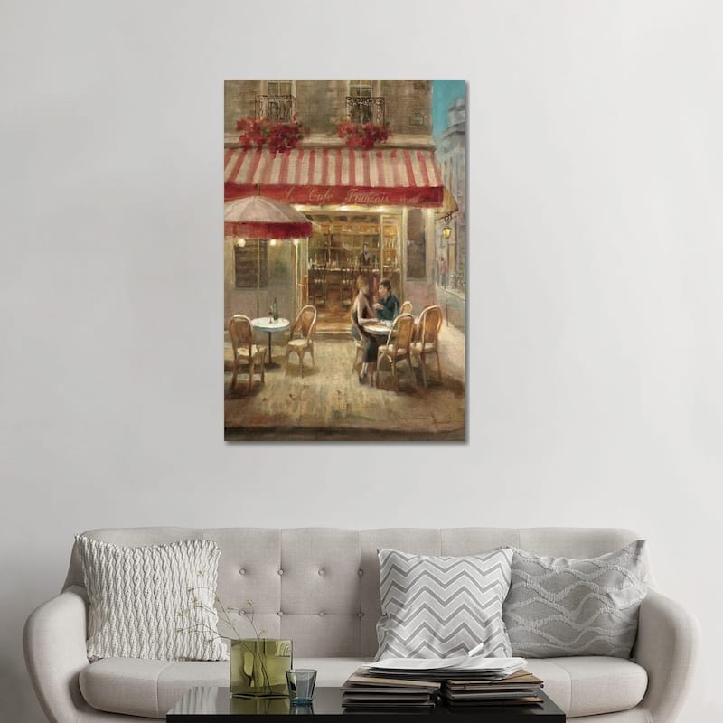 iCanvas "Paris Cafe II Crop" by Danhui Nai Canvas Print - 48x32x1.5
