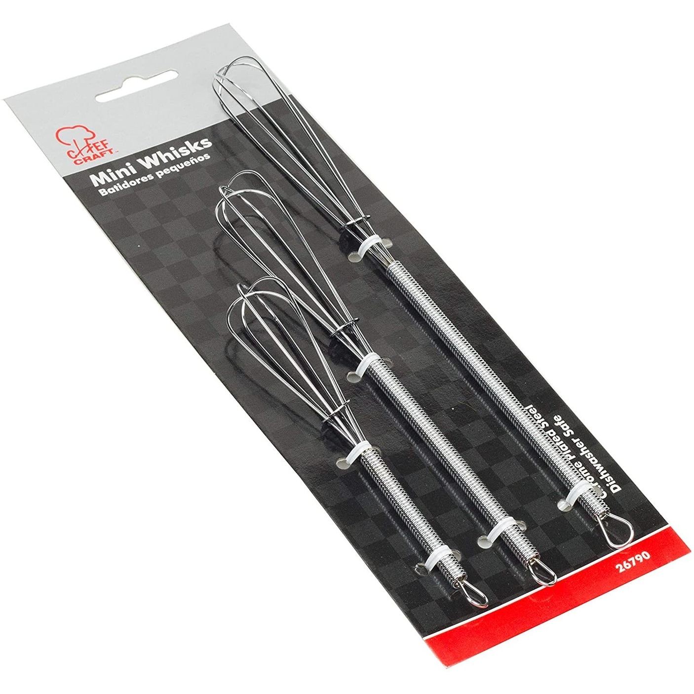 Chef Craft 3pc Chrome Plated Steel Mini Whisk Set - Great for Sauces,  Dressing, Eggs and More - Bed Bath & Beyond - 34788667