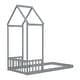 preview thumbnail 15 of 22, Twin House Roof Headboard Floor Bed