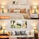 Seealle Upgraded Touch Lamps For Bedrooms – Set Of 2 Nightstand Table Lamps With USB-C Port