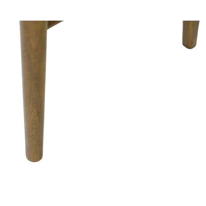 Two Wood Modern Slat Back Chairs, Dining Seats, Brown
