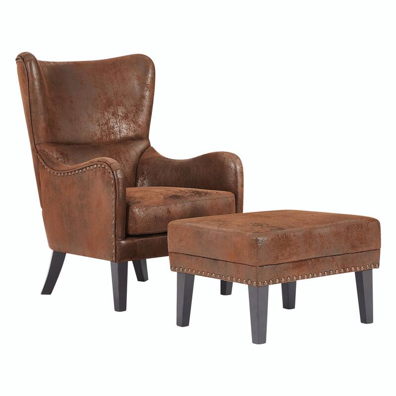 ​Retro Lounge Furniture - Distressed Leather Loo