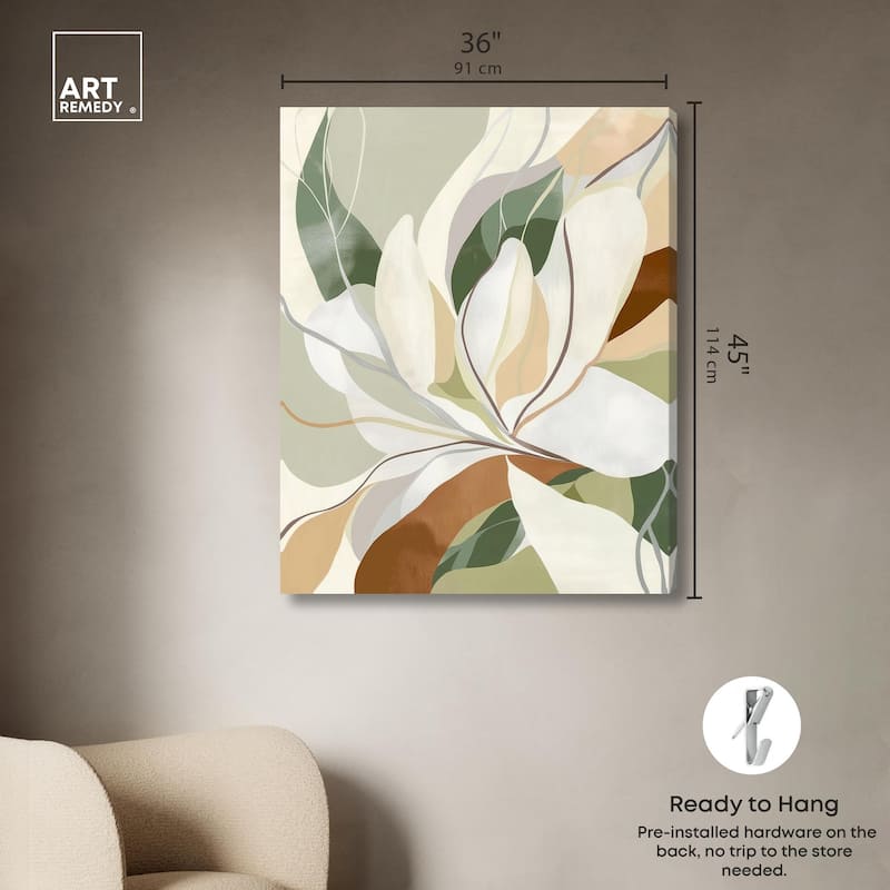 Leaf Prints I Canvas by Art Remedy, Gallery Wrapped
