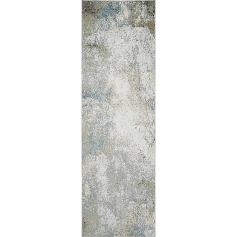 Machine Washable Henry Rug - 2'6" x 8'0" - Green/Ivory