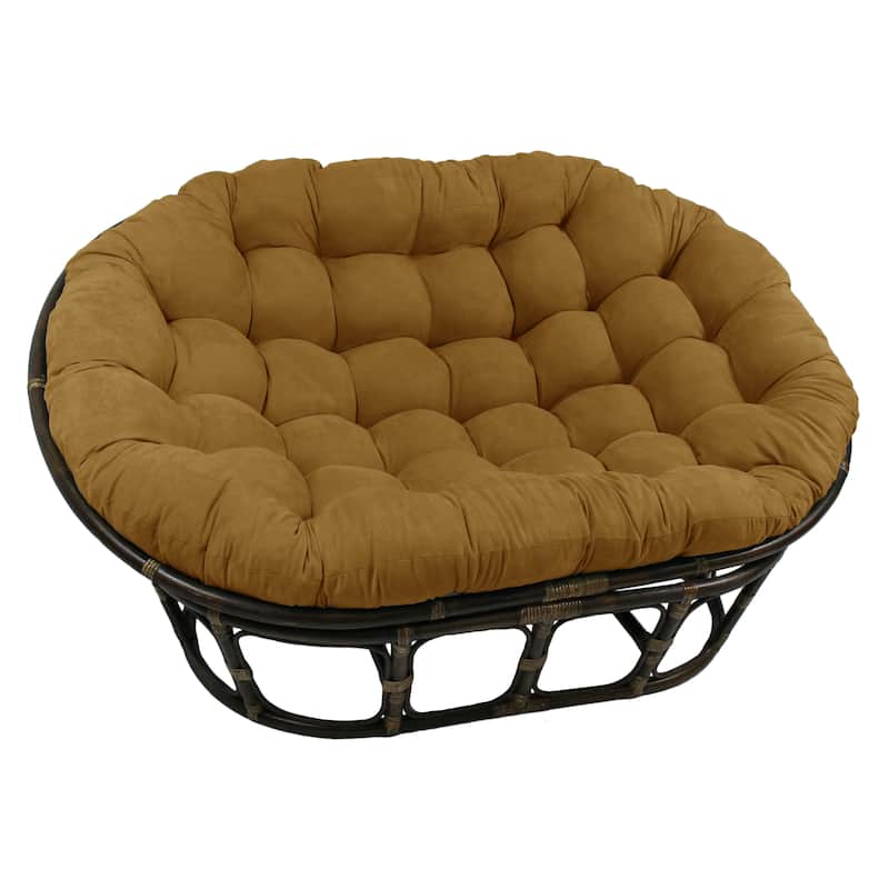 Microsuede Indoor Double Papasan Cushion (Cushion Only) - 65 x 48 - Camel