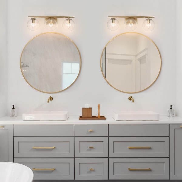 Globe bathroom outlet vanity light