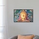 preview thumbnail 3 of 13, iCanvas "Buddha Head" by Manjik Pictures Framed