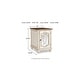 preview thumbnail 9 of 11, Signature Design by Ashley Realyn White/Brown 3-Piece Occasional Table Package - 47" W x 28" D x 18" H