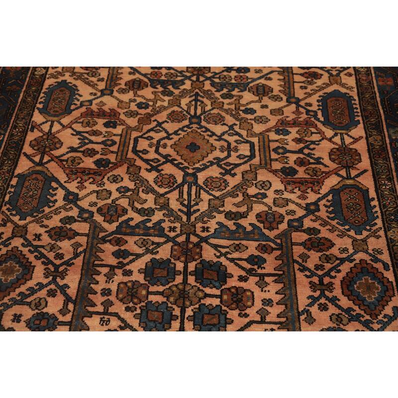 Hand Knotted Oriental 100% Wool Carpet Traditional Floral Peach Lilian Area Rug - 6' 6'' X 4' 5''
