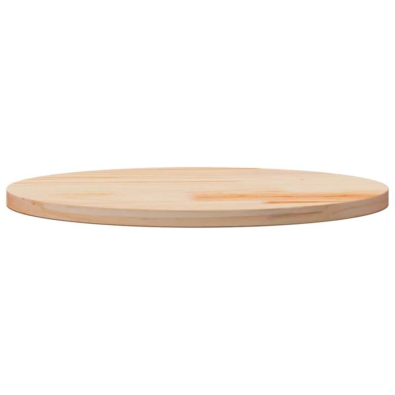 vidaXL Tabletop Solid Pine Wood Ø27.6 in Durable Rustic Minimalist - Ø27.6 in