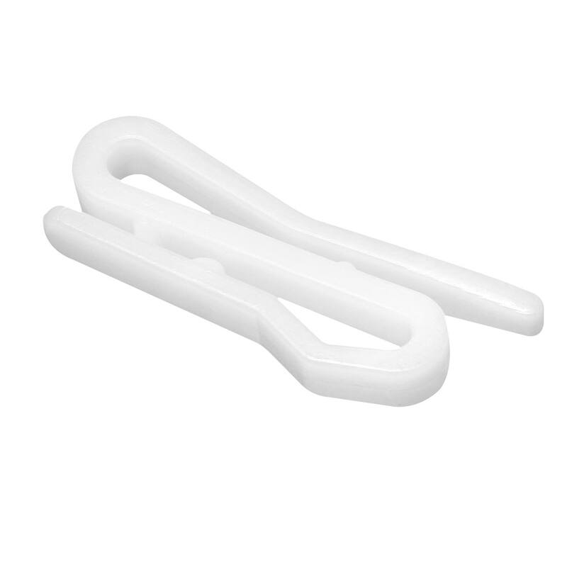 Curtain Hooks Plastic Pin-On Drapery Hooks for Window Curtain White 10 Pcs