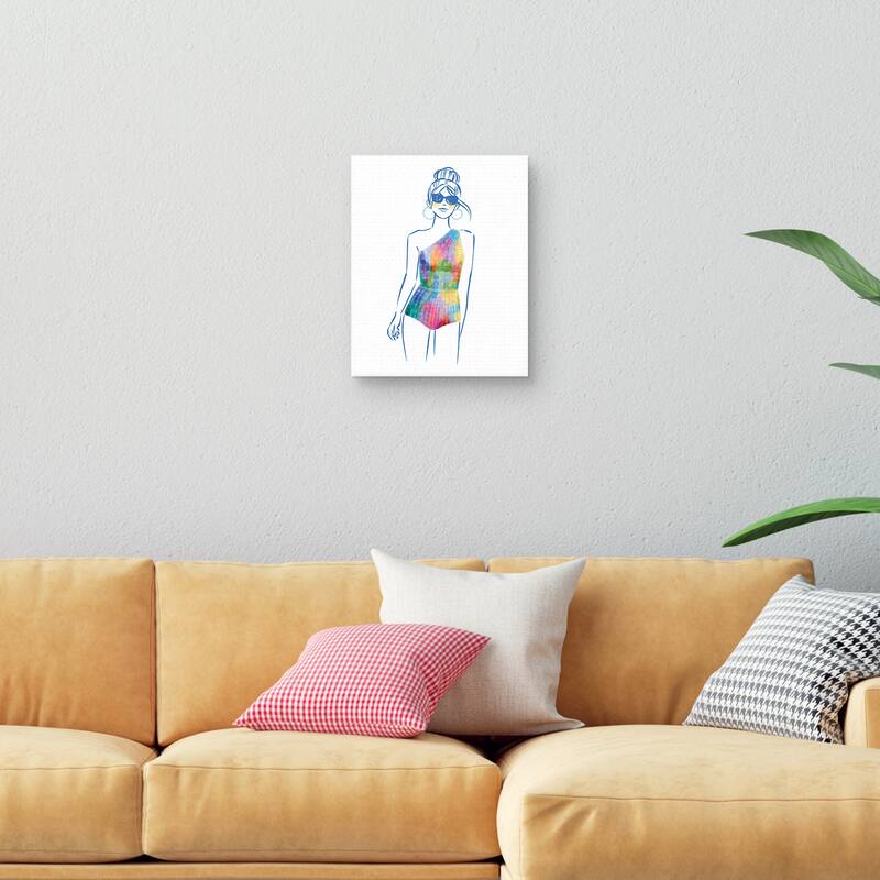 Miami Swim I Canvas Art Print
