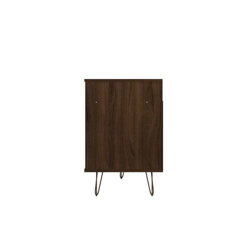 Manhattan Comfort Rockefeller 62.99 In. Metal Leg Media Cabinet Console