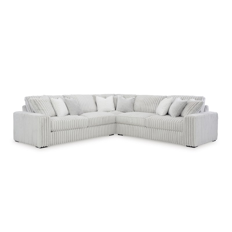 Signature Design by Ashley Stupendous White 3-Piece Sectional - 133" W x 133" D x 41" H