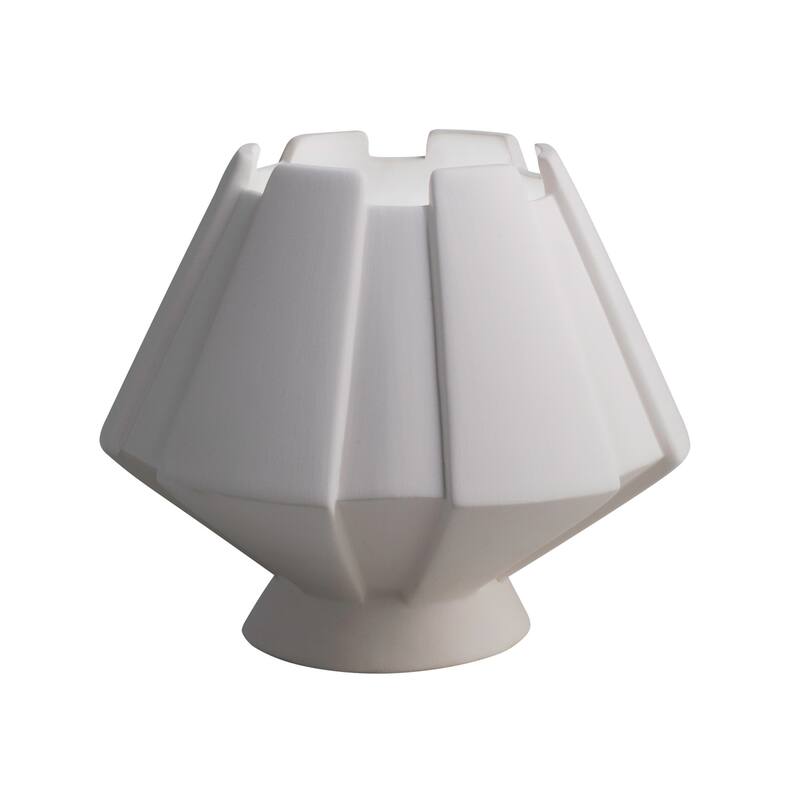 Justice Design Group Meta Ceramic Portable Table Lamp - Incandescent - Bisque