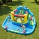 preview thumbnail 2 of 8, Gymax Inflatable Water Slide Park w/Double Slides Splash Pool 860W - Multi-colored