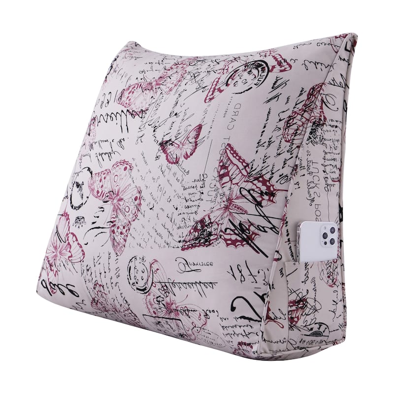 Kids Bed Rest Wedge Throw Pillow Decorative Sofa Back Support