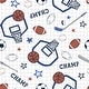 preview thumbnail 5 of 3, Lambs & Ivy Baby Sports 100% Cotton Fitted Crib Sheet - Football/Basketball